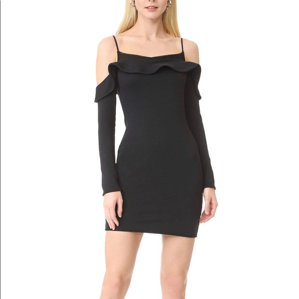 Black halo Polly mini dress